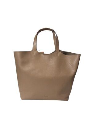 $840 Il Bisonte Beige Camel Brown Leather Yolo Tote Bag
